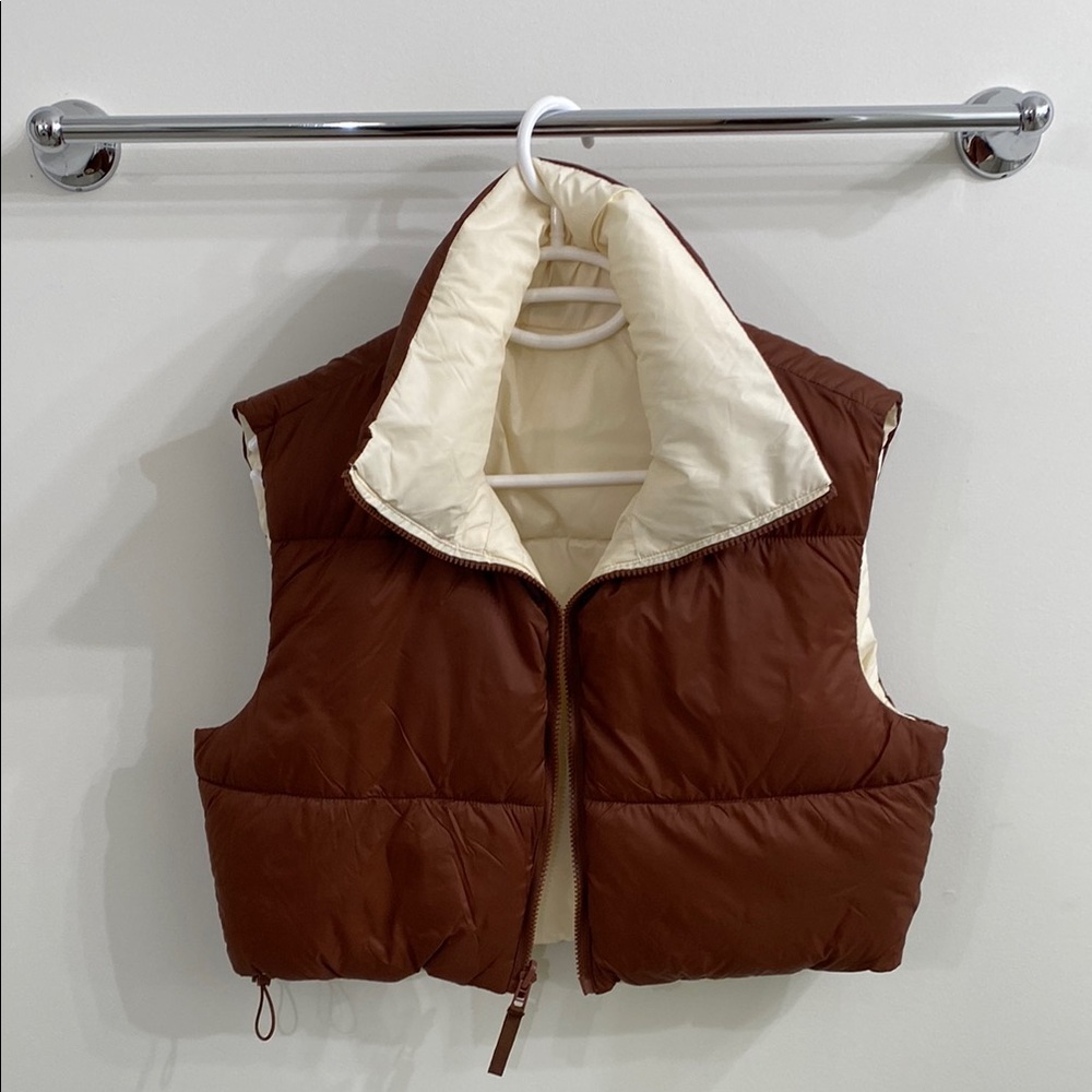 Brown Puffer Vest